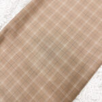 Beige Plaid German Cotton Fabric