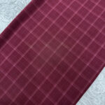 Burgundy Plaid German Cotton Fabric