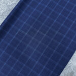 Royal Blue Check Cotton Fabric