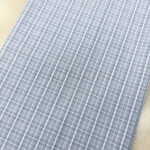 Grey Stripe Check Cotton Fabric
